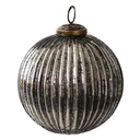 Weihnachtskugel Schwarz Ø 10x10 cm