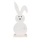 Decoration Statue Rabbit White 10x5x26 cm