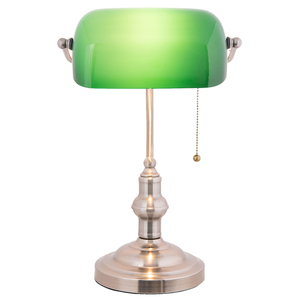 Lampe de bureau Lampe de banquier Vert 27x17x41 cm E27/max 1x60W