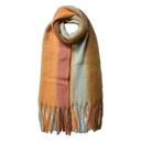 Foulard femme impirmée Marron 35x180 cm