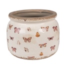 Pot de fleurs d'intérieur Beige Ø 20x15 cm