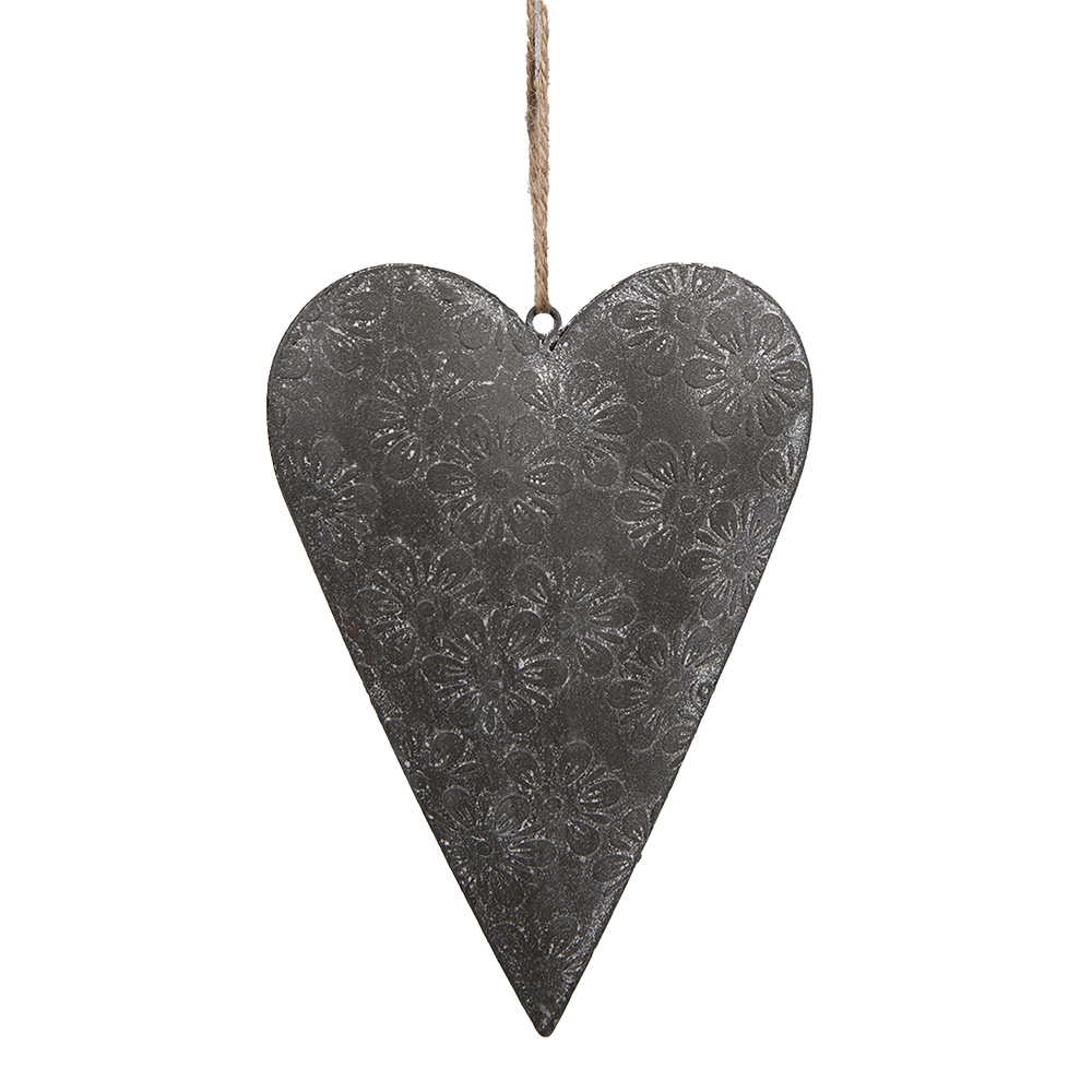 Decoratie hanger hart 15x2x10 cm
