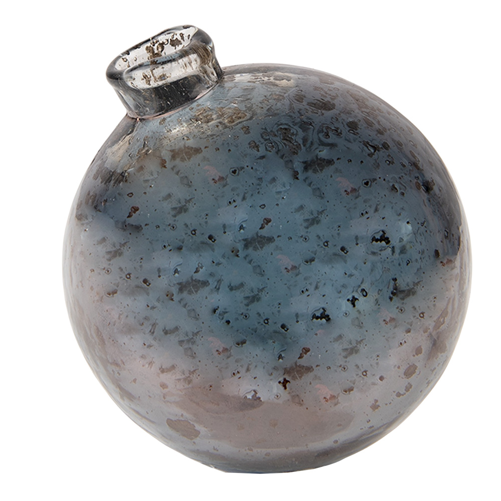 Vase Glas Grau Ø 10x10 cm
