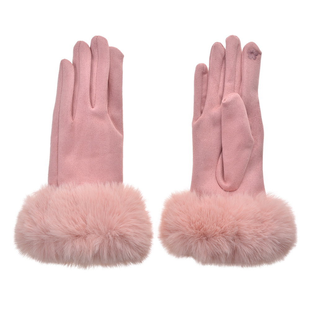 Handschoenen 9x24 cm roze