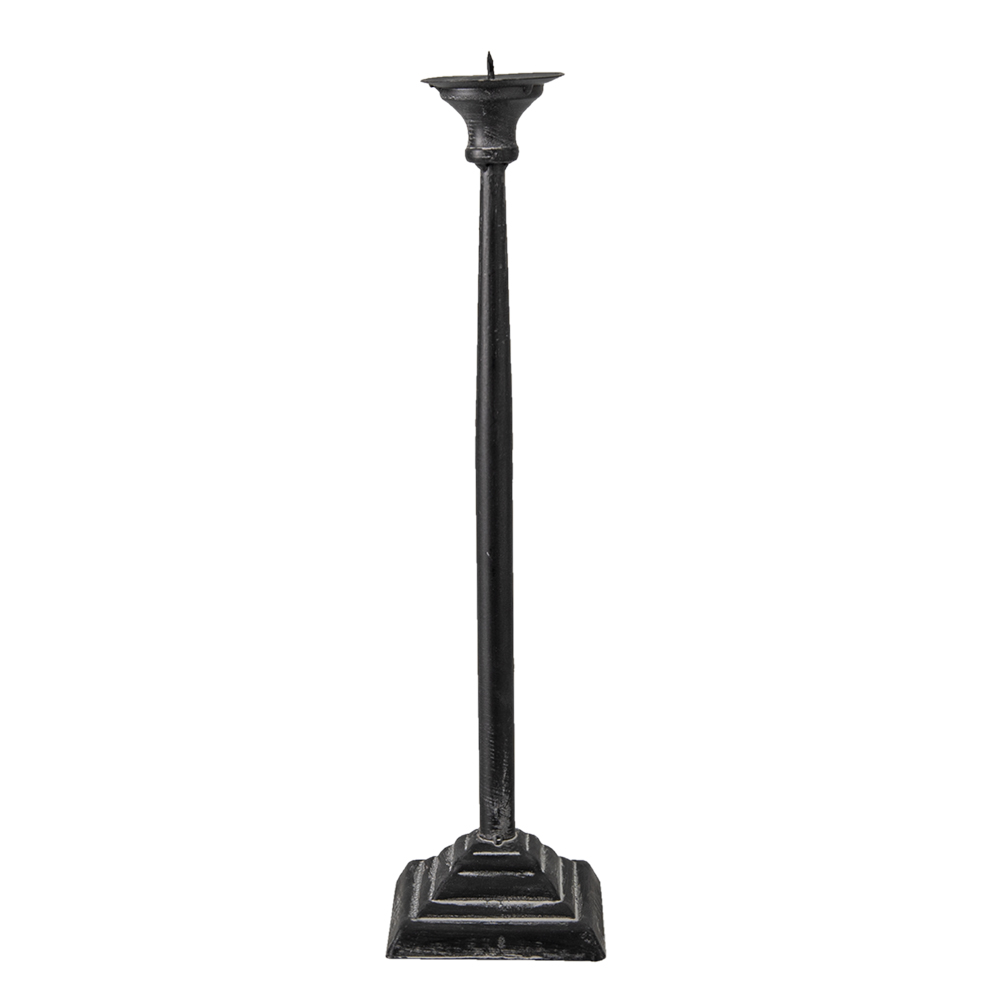 Portacandele Nero Ø 10x31 cm