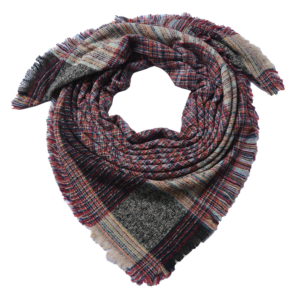 Scarf Red 130x130 cm