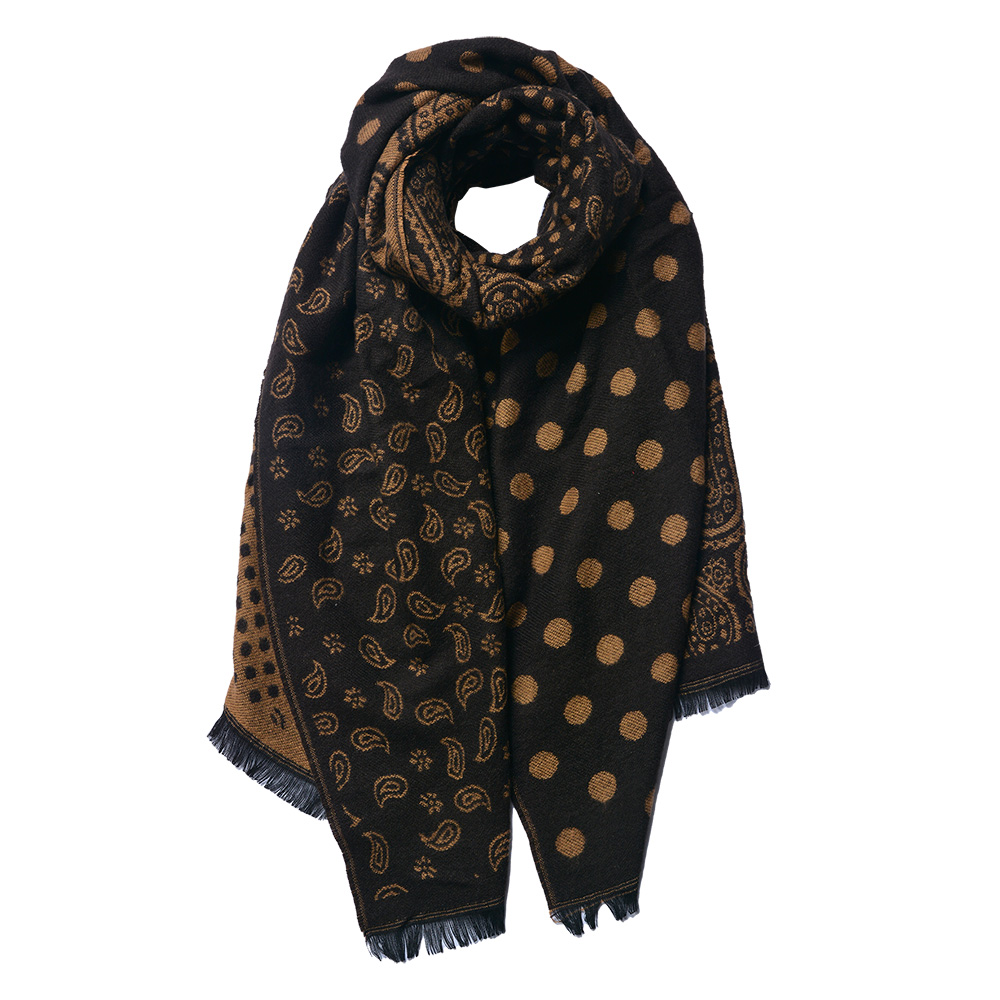 Sjaal 65x190 cm bruin