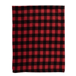 [KT060.145] Plaid Pile Rosso, Nero 130x170 cm