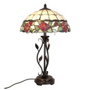 Lampe de table Tiffany Beige, Vert Ø 35x61 cm E27/max 2x60W