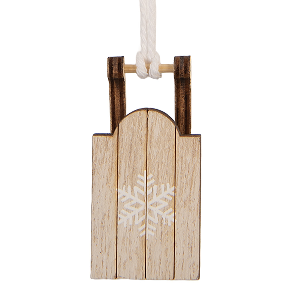 Decoratie hanger slee 3x2x6 cm