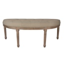 Sofa Braun Beige 125x41x48 cm