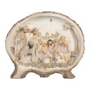 Decoration Christmas Nativity Figures Brown Beige 18x4x15 cm