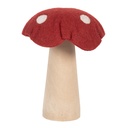 Fungo in Feltro Rosso Marrone 14x14x17 cm