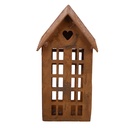 Decoration House Brown 5x6x12 cm