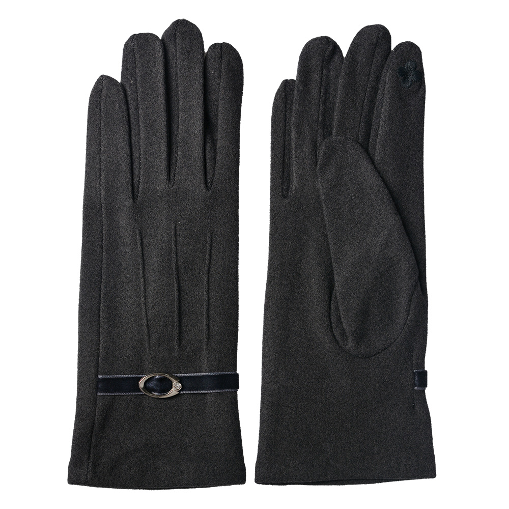 Handschoenen 8x22 cm grijs