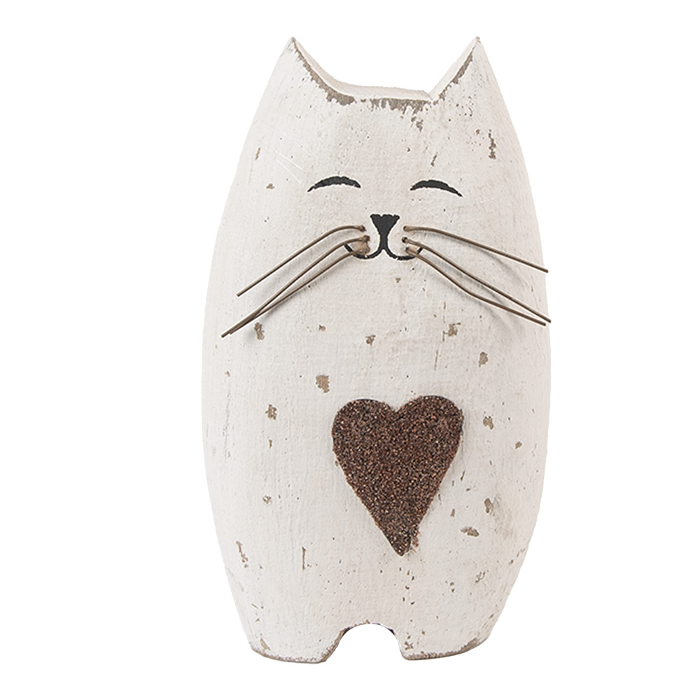 Decoratie kat 8x6x14 cm