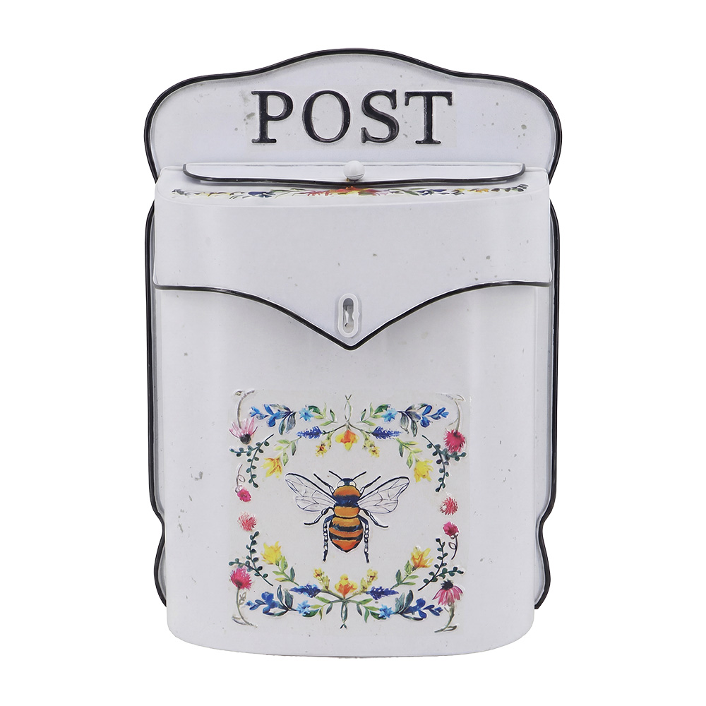 Cassetta Postale Bianco Giallo 24x10x35 cm