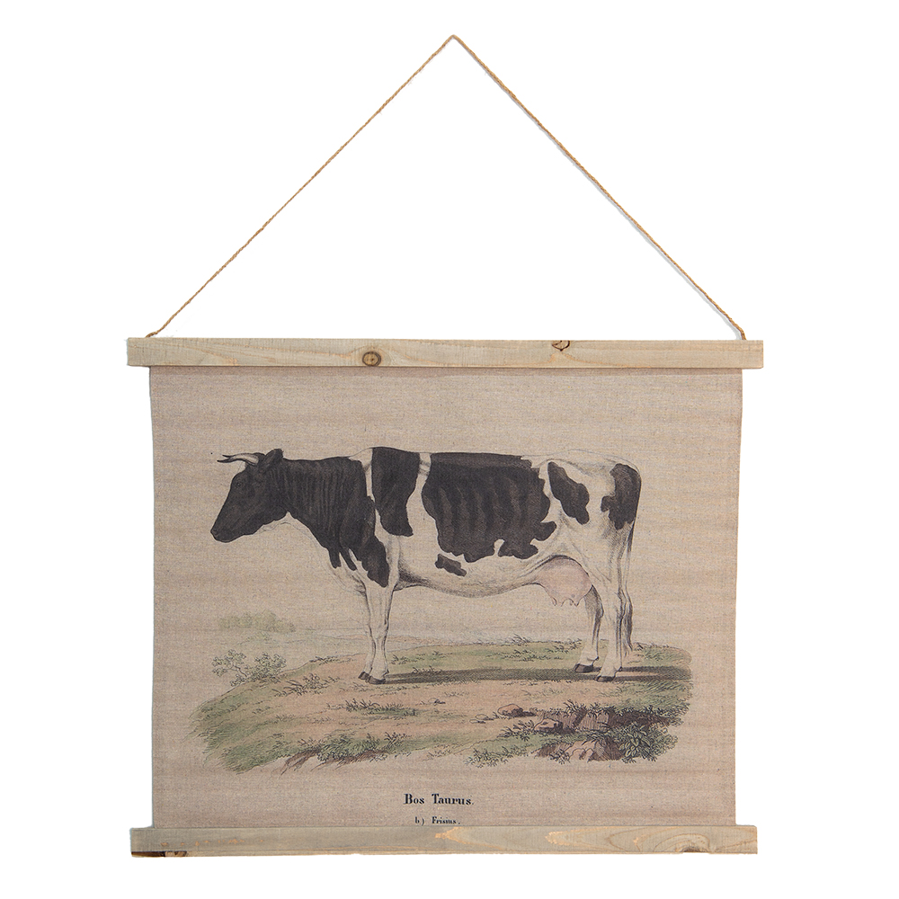 Stampa pendente da parete Beige Nero 64x2x53 cm