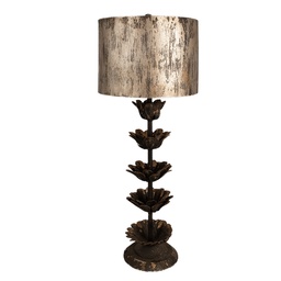 [5LMC0038] Tischlampe Braun Schwarz Ø 30x81 cm E27/max 1x60W