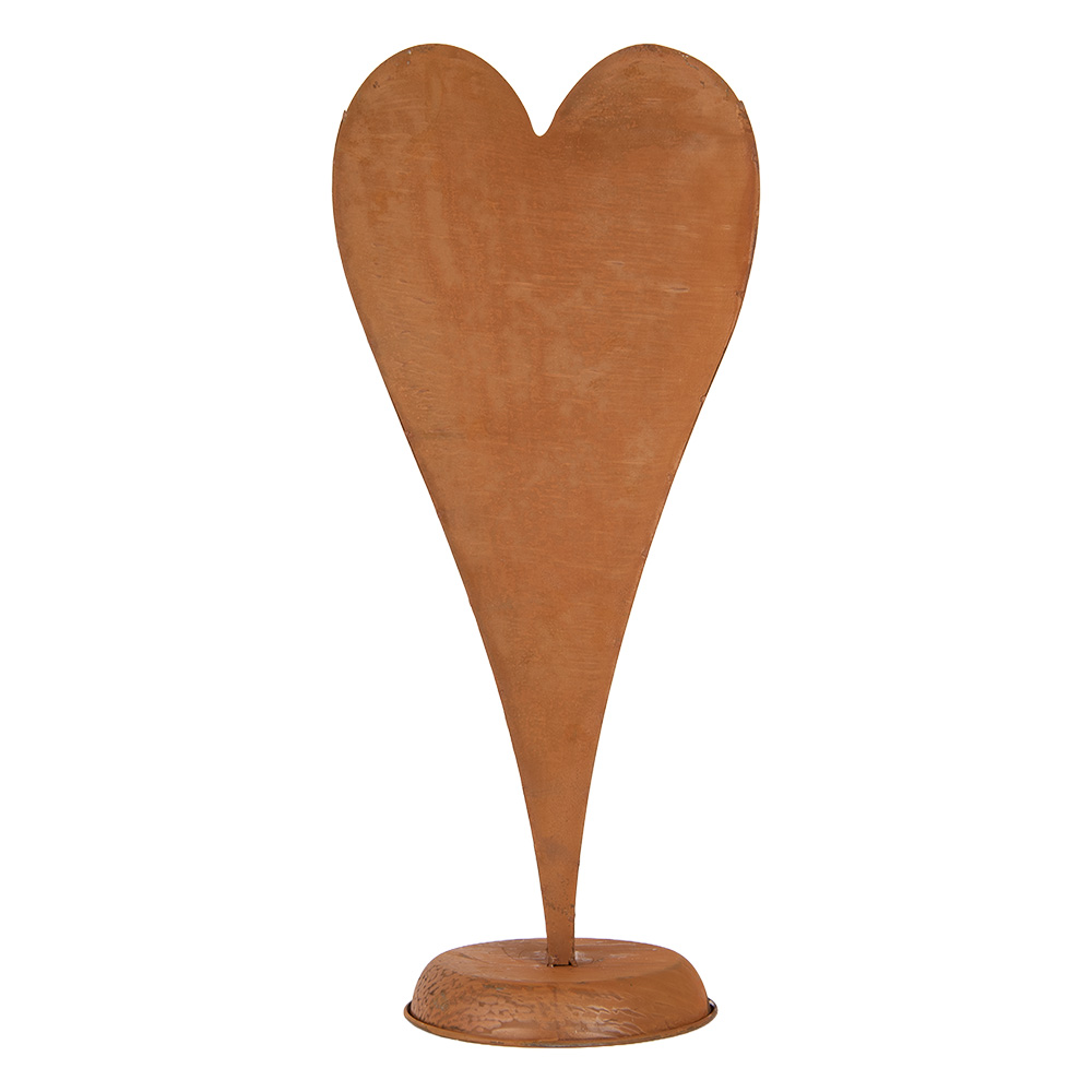 Decoratie hart 27x6x63 cm