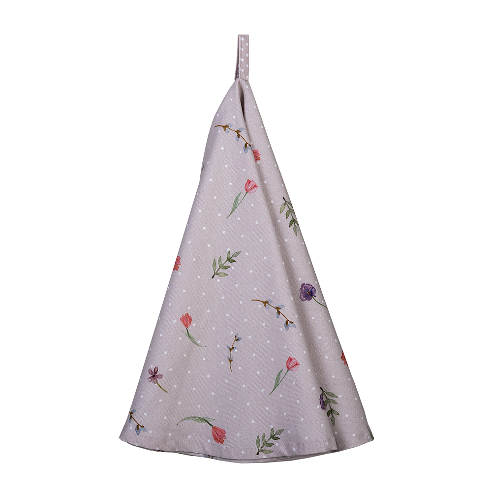 Geschirrtuch Rosa, Beige Ø 80 cm