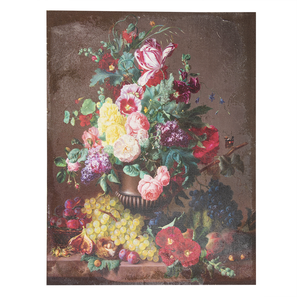 La Pittura Marrone, Rosso, Verde 60x3x80 cm