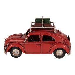 [6Y6226] Modellino da decorazione Automobile Rosso 15x7x8 cm