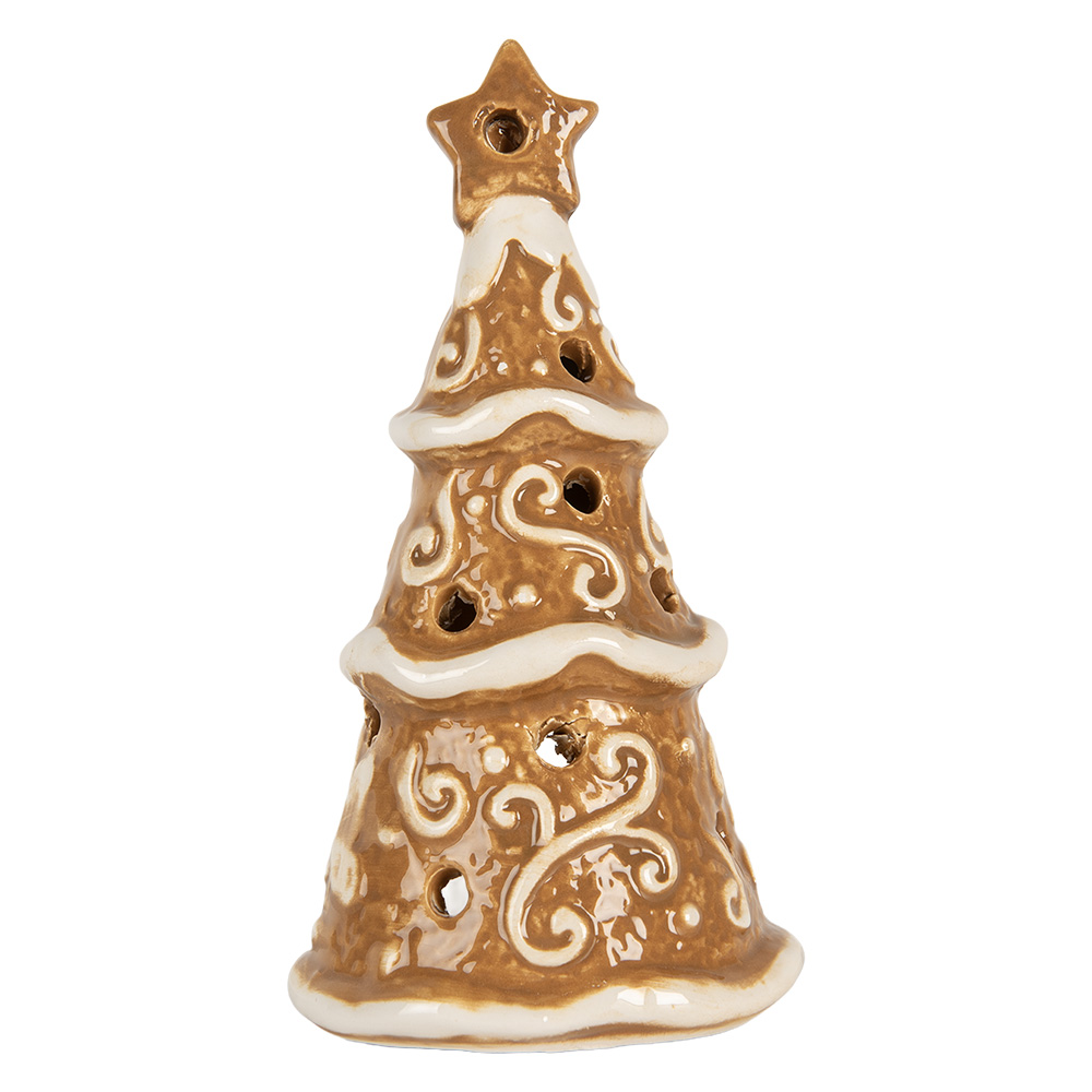 Waxinelichthouder kerstboom Ø 8x15 cm