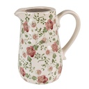 Brocca Decorativa Rosa, Beige 16x11x18 cm
