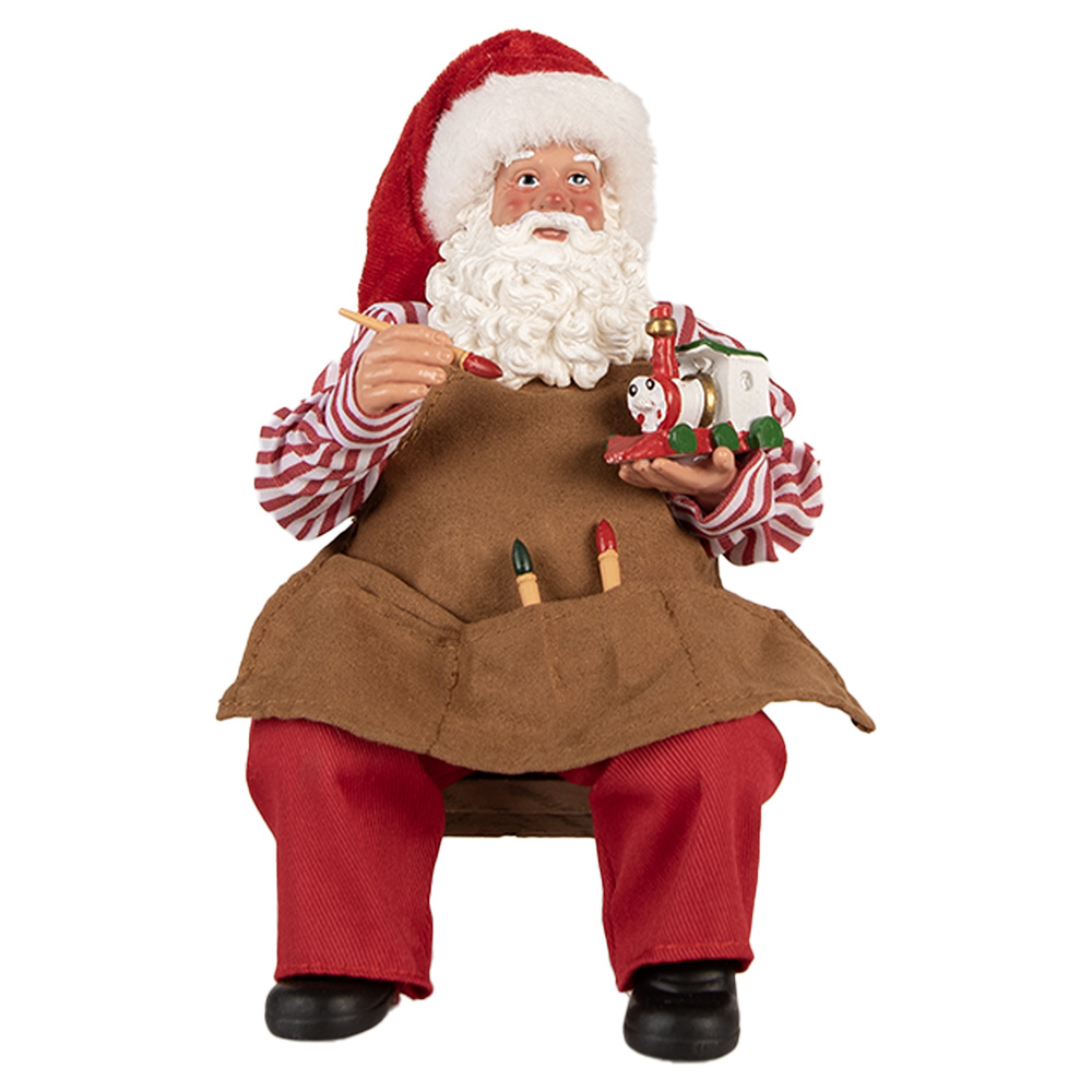 Decoratie kerstman 13x10x28 cm