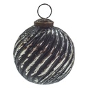 Boule de Noël Noir, Argent Ø 7x7 cm