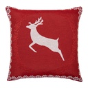 Housse de coussin Rouge Blanc 44x44 cm