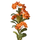 Rami Artificiali Decorativi con fiori Arancio Verde 17x14x70 cm