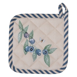 [BBF45K] Manique enfant Beige Bleu16x16 cm