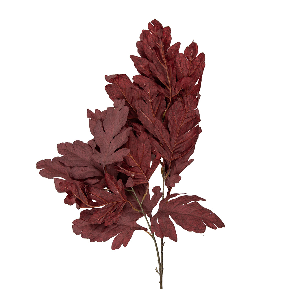Decorative Artificial Branch Red Brown 15x22x104 cm