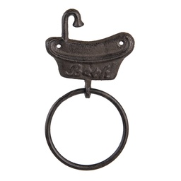 [6Y4574] Porte-serviettes baignoire Marron 12x2x22 cm