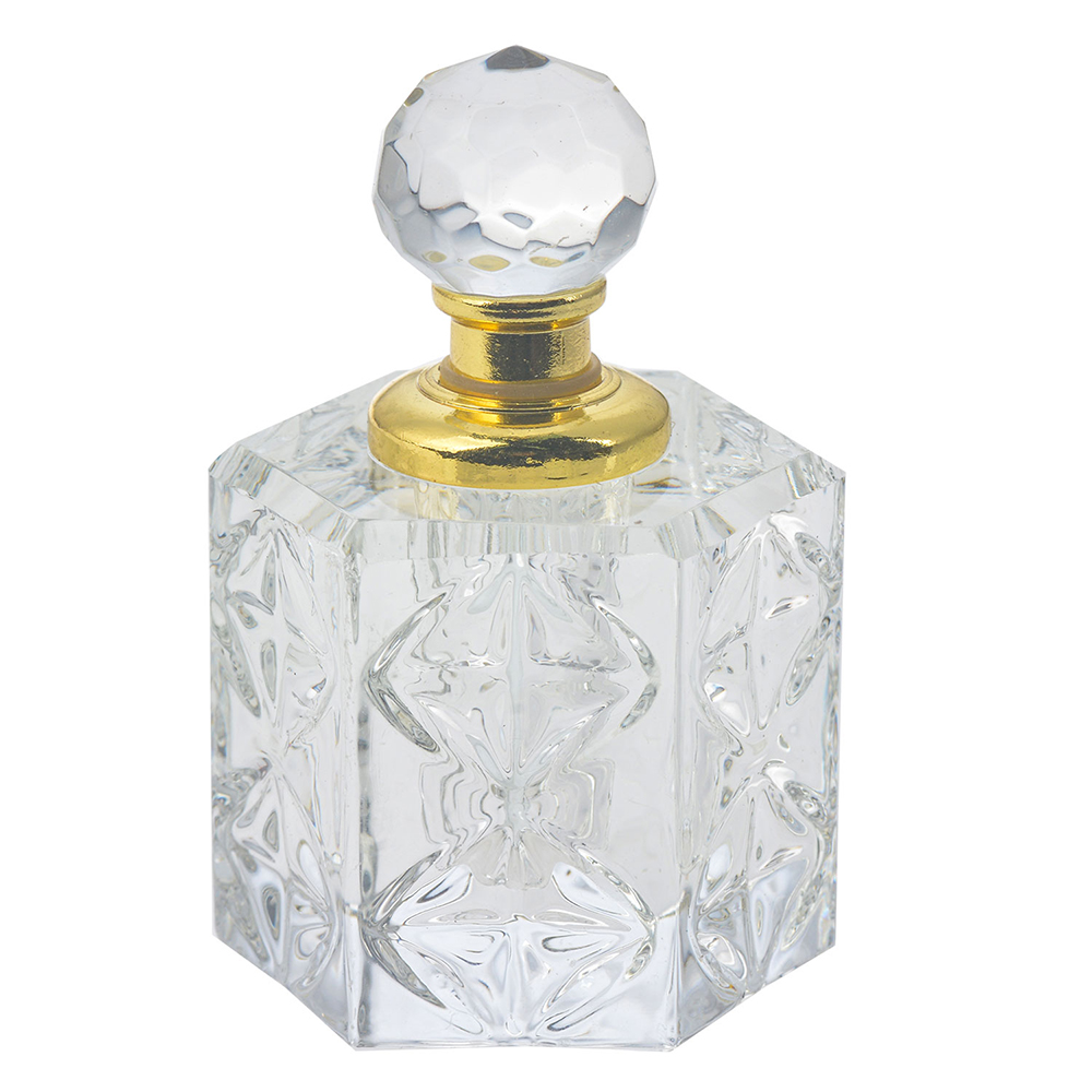 Perfume Bottle Transparent 4x4x7 cm