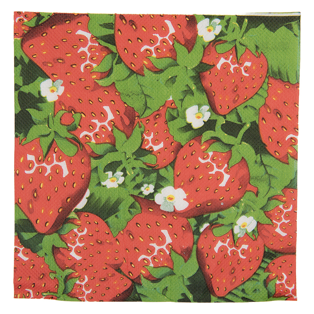 Papierservietten Rot Grün 33x33 cm (20)