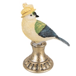 [6PR3992] Statua Decorativa Uccello Blu 8x13x17 cm