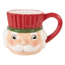 Mug Red White 14x11x10 cm / 350 ml