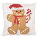 Coussin rempli Blanc Marron 45x45x4 cm