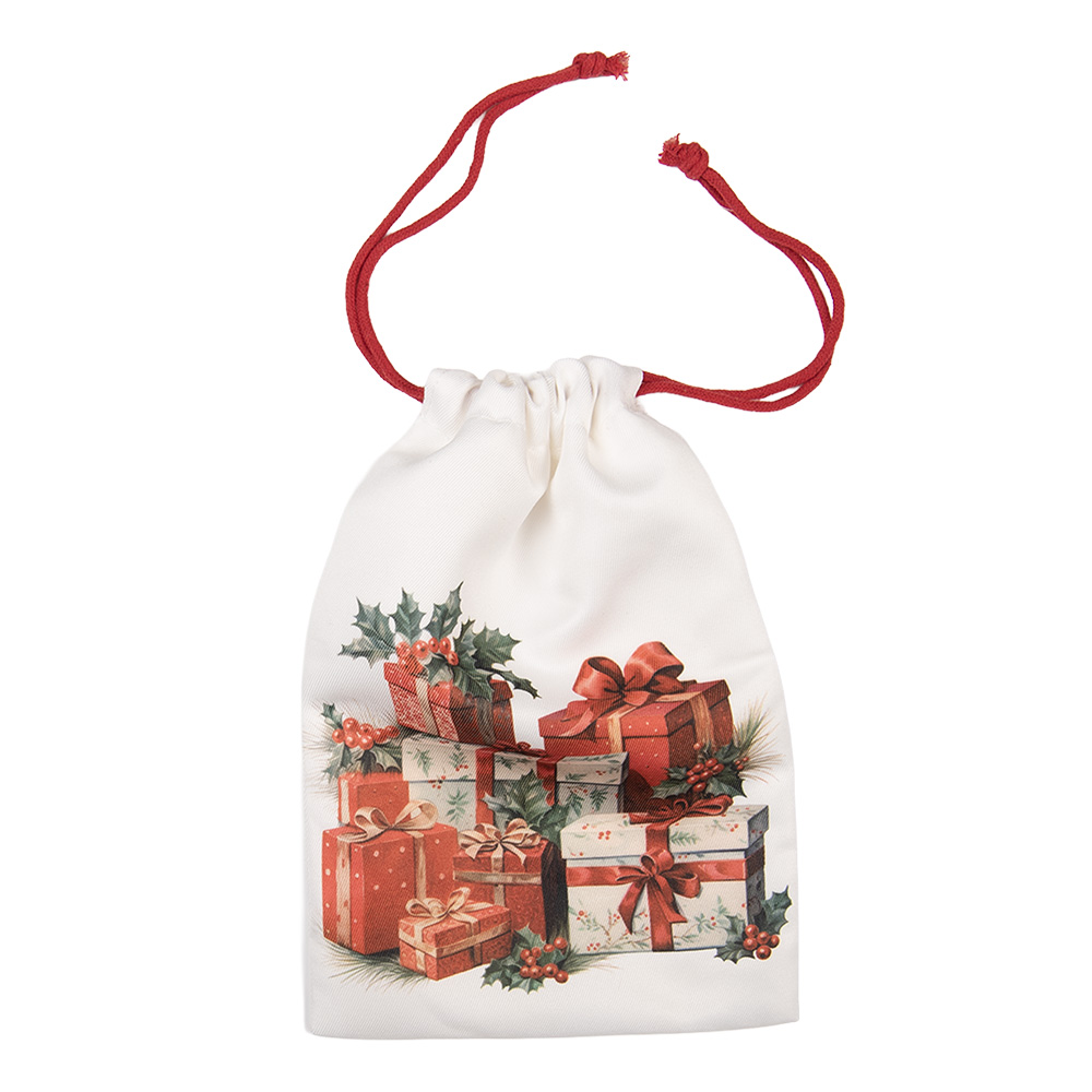 Gift bag White Red 11x1x16 cm
