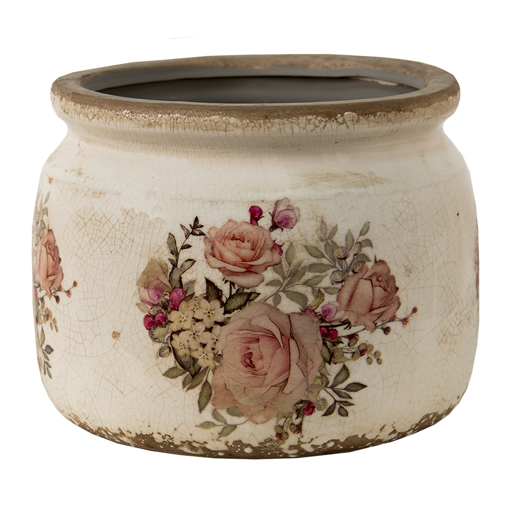 Decoratie bloempot Ø 15x13 cm