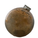 Vase Glass Brown Ø 10x10 cm