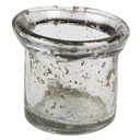 Glass Tea Light Houder Transparent Ø 10x9 cm