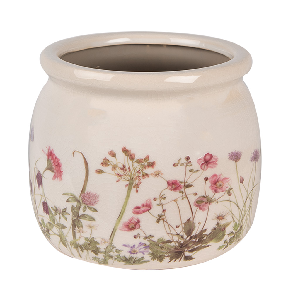 Decoratie bloempot Ø 16x13 cm