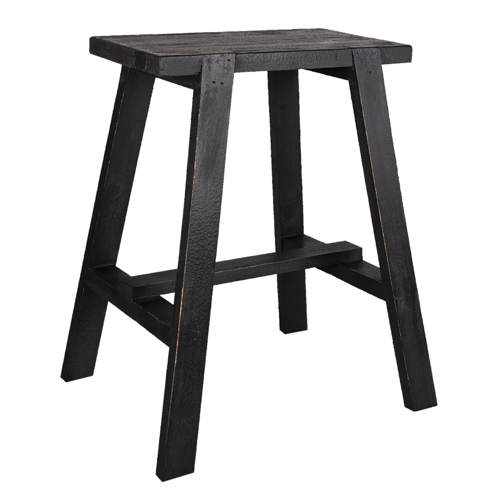 Dekorativer Hocker Schwarz 50x39x58 cm