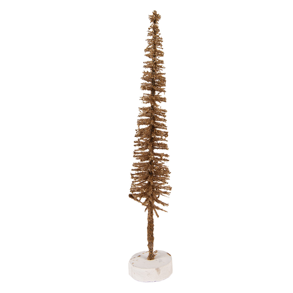 Décoration Arbre de Noël Marron Couleur or Ø 5x25 cm