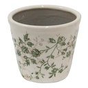 Vaso Porta Pianta Verde Beige Ø 12x10 cm