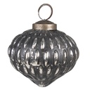 Boule de Noël Noir, Argent Ø 7x7 cm